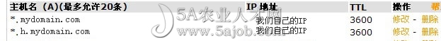 重新進(jìn)行域名泛解析